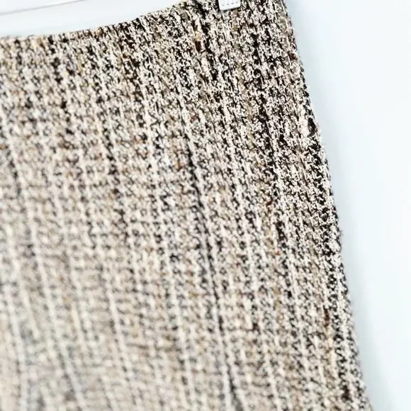 Jones New York Brown Tan Mini Fit and Flare Skirt - Picture 5 of 13